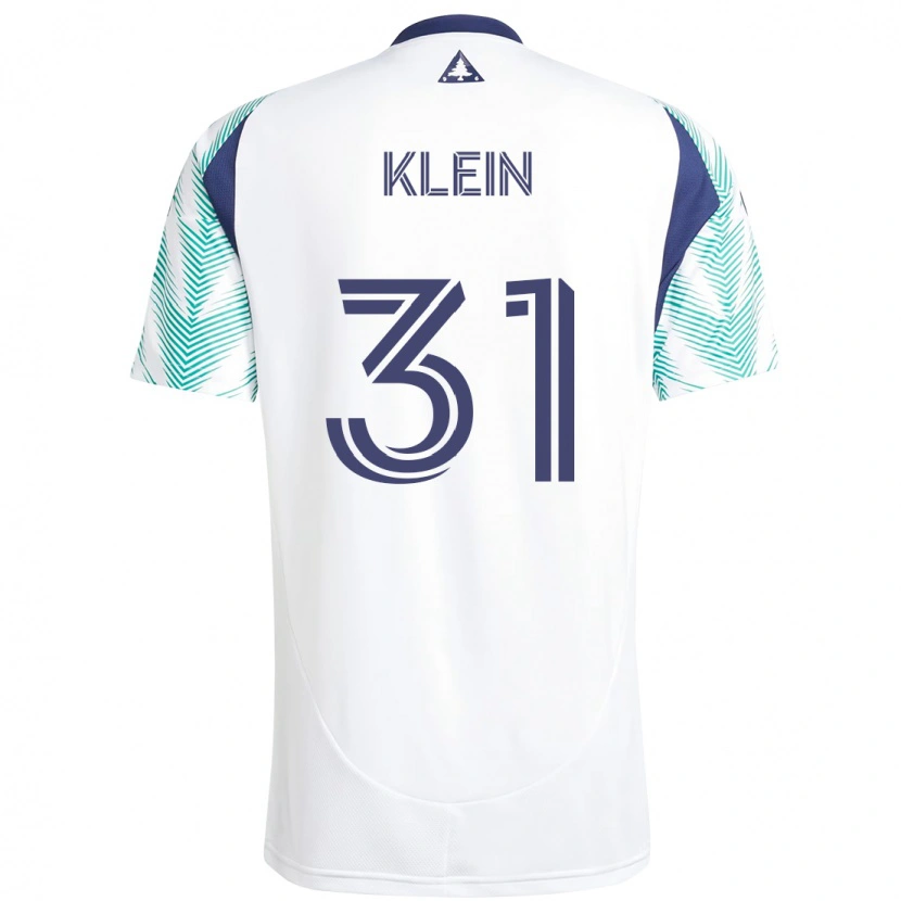 Danxen Kvinder Eric Klein #31 Blå Rød Udebane Spillertrøjer 2025/26 Trøje T-Shirt
