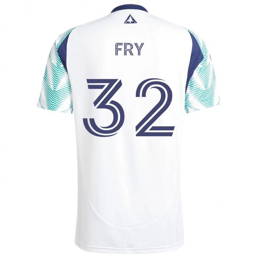 Danxen Kvinder Malcolm Fry #32 Blå Rød Udebane Spillertrøjer 2025/26 Trøje T-Shirt