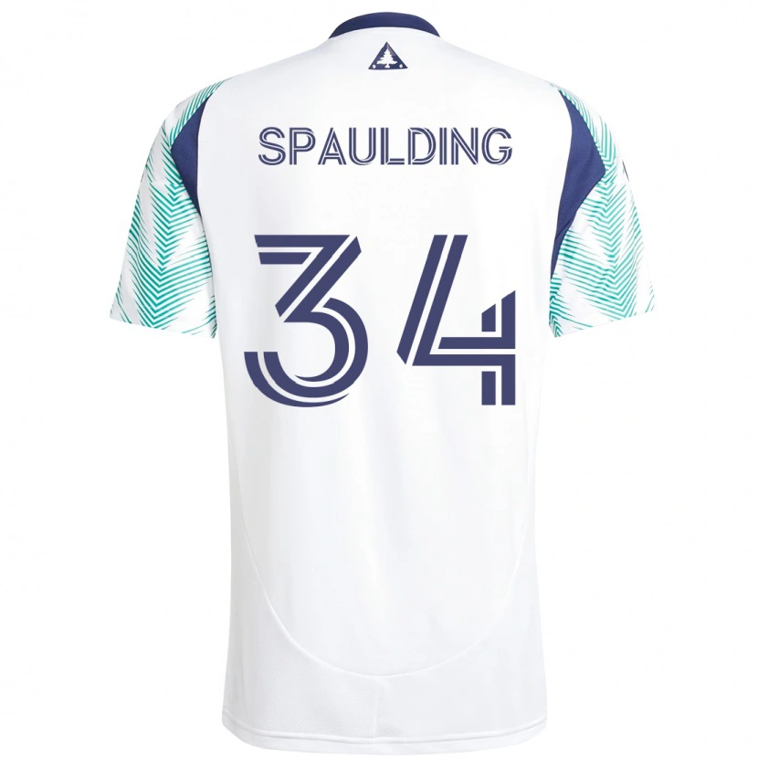 Danxen Kvinder Ryan Spaulding #34 Blå Rød Udebane Spillertrøjer 2025/26 Trøje T-Shirt