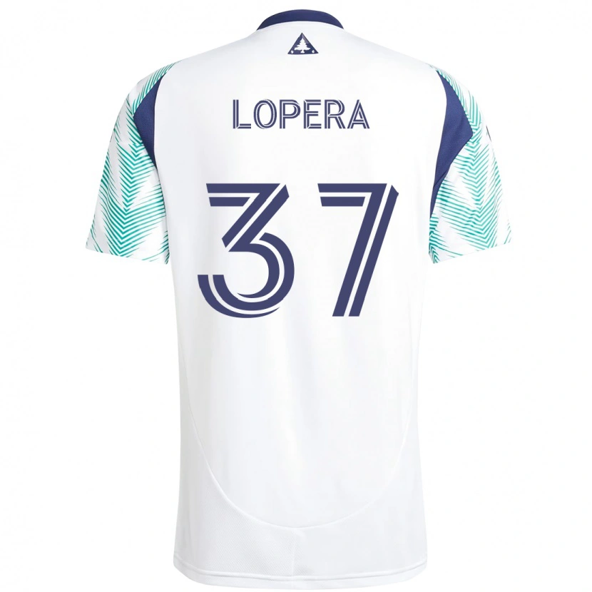 Danxen Kvinder Steban Lopera #37 Blå Rød Udebane Spillertrøjer 2025/26 Trøje T-Shirt