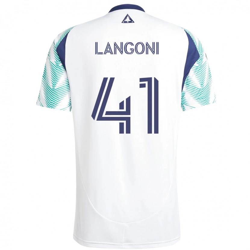 Danxen Kvinder Luca Langoni #41 Blå Rød Udebane Spillertrøjer 2025/26 Trøje T-Shirt