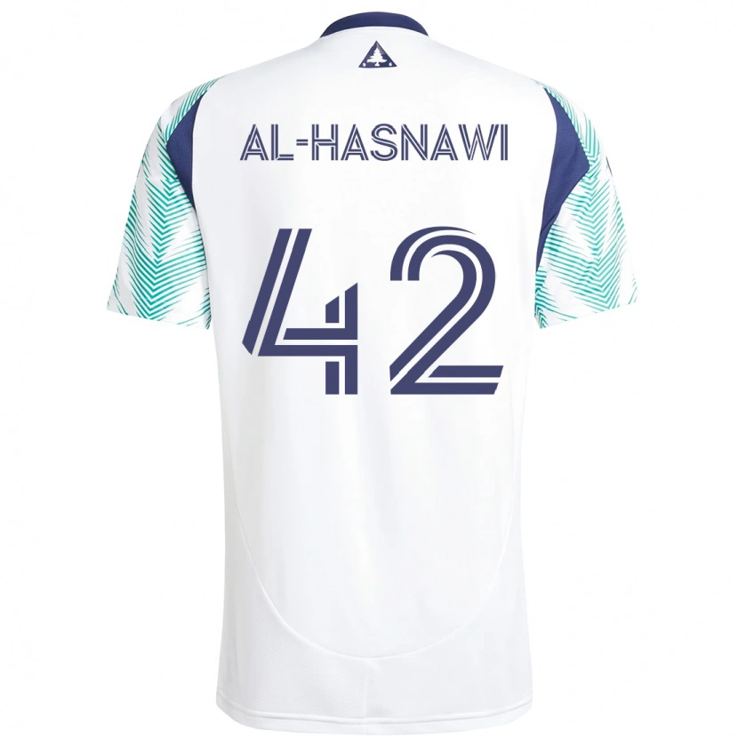 Danxen Kvinder Moshtaba Al-Hasnawi #42 Blå Rød Udebane Spillertrøjer 2025/26 Trøje T-Shirt