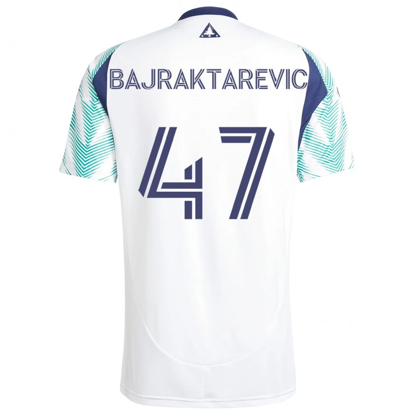 Danxen Kvinder Esmir Bajraktarevic #47 Blå Rød Udebane Spillertrøjer 2025/26 Trøje T-Shirt