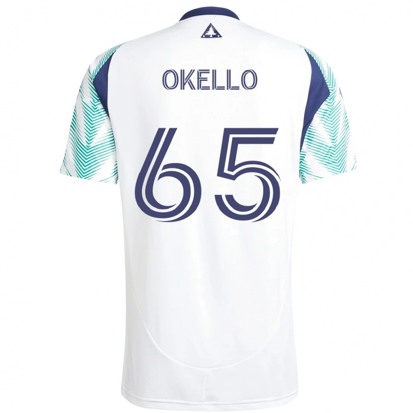 Danxen Kvinder Noble Okello #65 Blå Rød Udebane Spillertrøjer 2025/26 Trøje T-Shirt