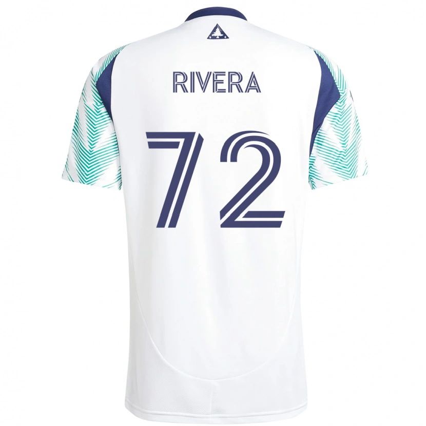 Danxen Kvinder Damián Rivera #72 Blå Rød Udebane Spillertrøjer 2025/26 Trøje T-Shirt