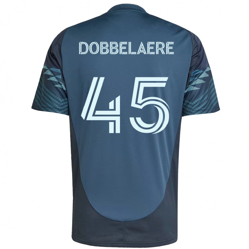 Danxen Kvinder Ethan Dobbelaere #45 Grøn Hvid Udebane Spillertrøjer 2025/26 Trøje T-Shirt