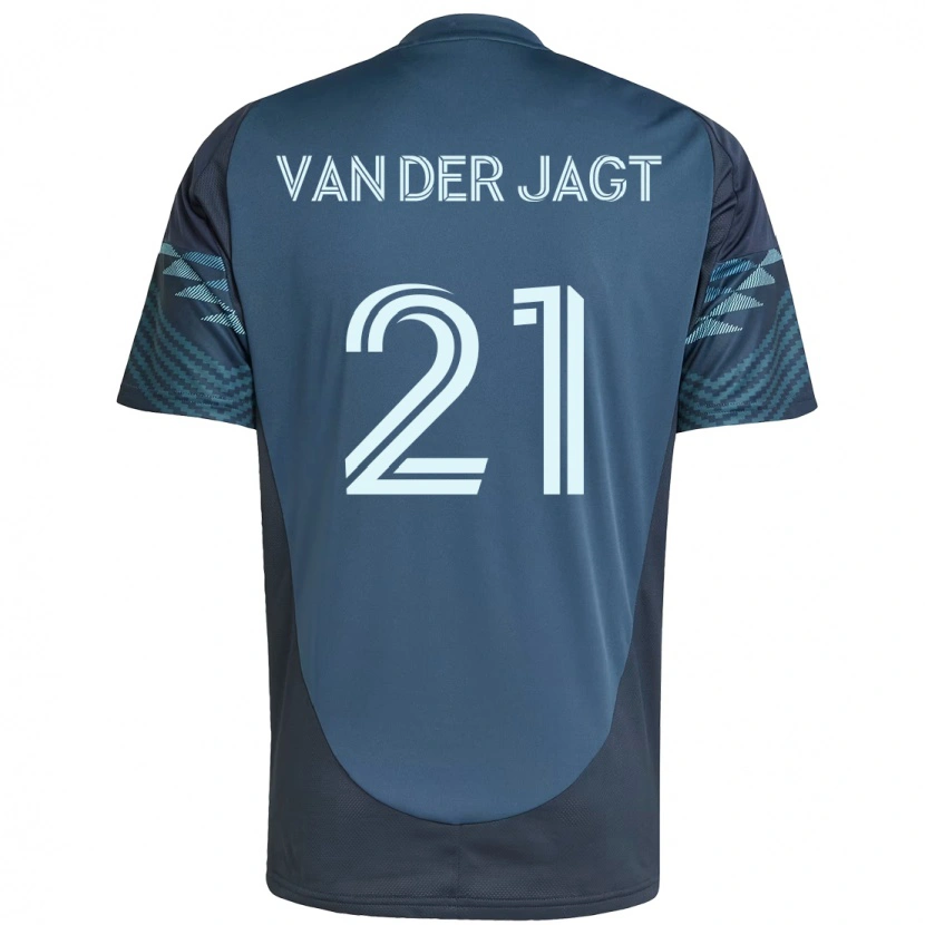 Danxen Kvinder Olivia Van Der Jagt #21 Grøn Hvid Udebane Spillertrøjer 2025/26 Trøje T-Shirt