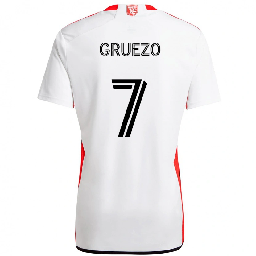 Danxen Kvinder Carlos Gruezo #7 Sort Mørkeblå Udebane Spillertrøjer 2025/26 Trøje T-Shirt