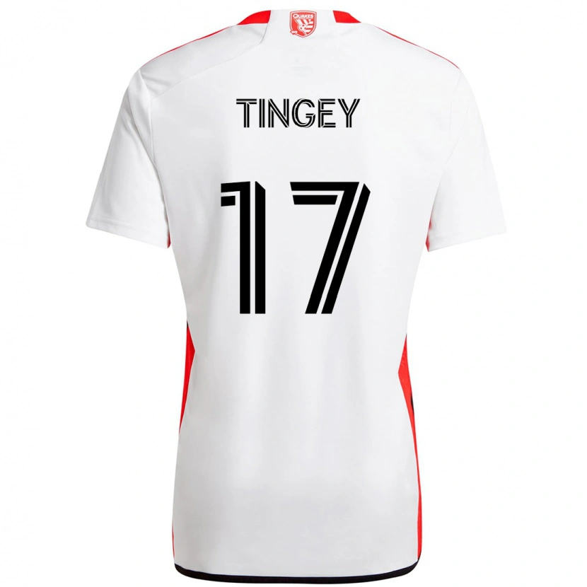 Danxen Kvinder Keegan Tingey #17 Sort Mørkeblå Udebane Spillertrøjer 2025/26 Trøje T-Shirt