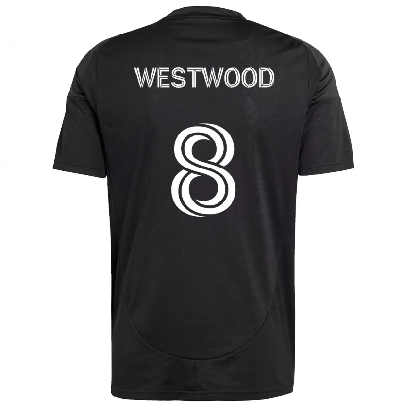 Danxen Kvinder Ashley Westwood #8 Himmelblå Hvid Udebane Spillertrøjer 2025/26 Trøje T-Shirt