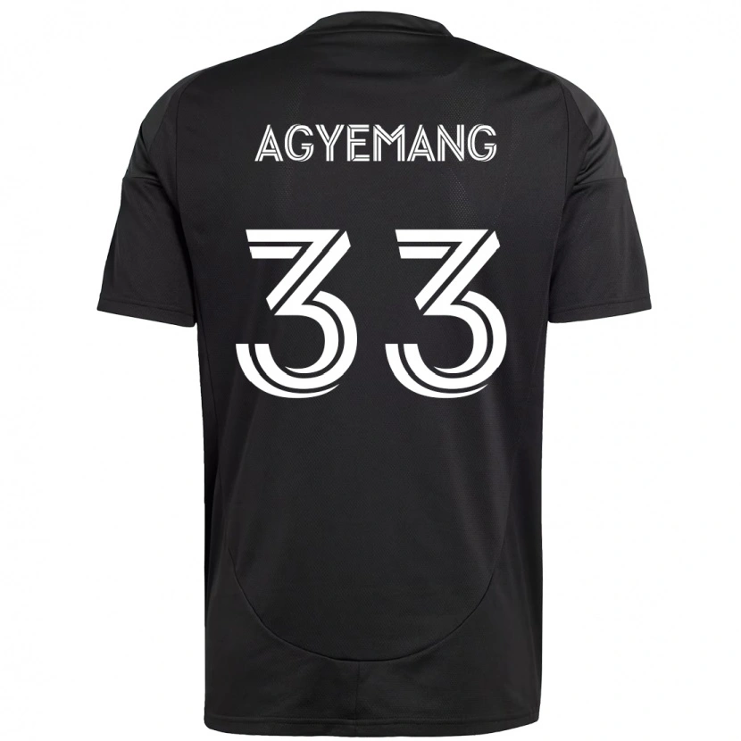 Danxen Kvinder Patrick Agyemang #33 Himmelblå Hvid Udebane Spillertrøjer 2025/26 Trøje T-Shirt