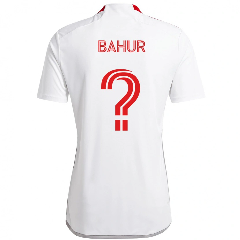 Danxen Kvinder Abdiasis Abdirahman Bahur #0 Rød Hvid Udebane Spillertrøjer 2025/26 Trøje T-Shirt