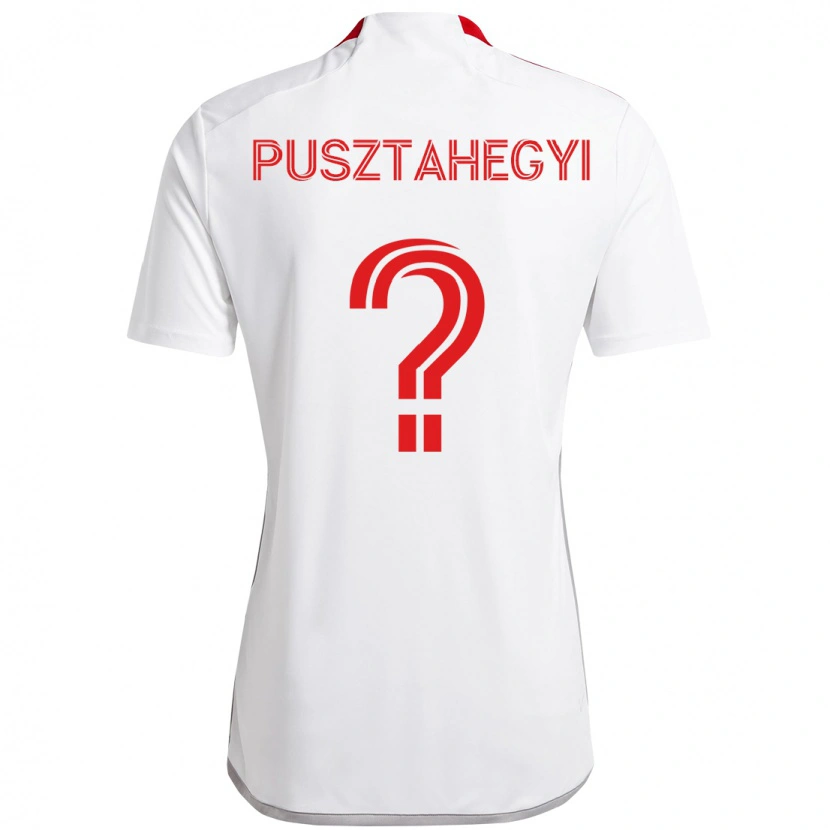 Danxen Kvinder Tristan Pusztahegyi #0 Rød Hvid Udebane Spillertrøjer 2025/26 Trøje T-Shirt