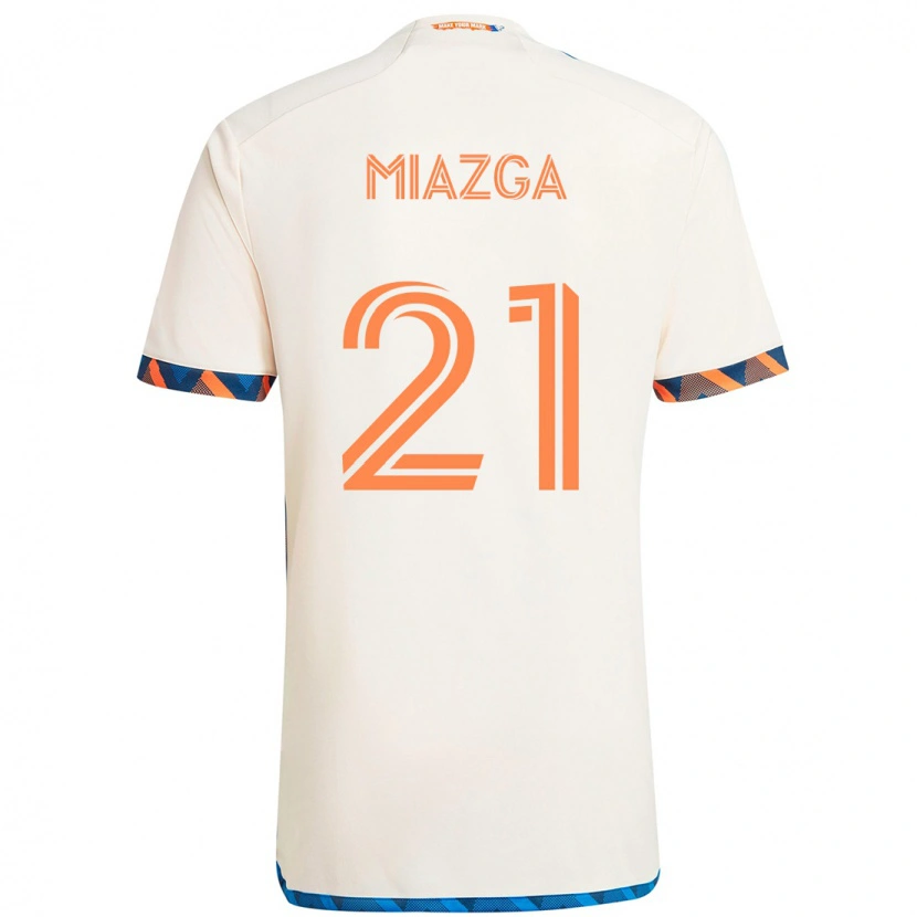 Danxen Kvinder Matt Miazga #21 Mørkeblå Orange Udebane Spillertrøjer 2025/26 Trøje T-Shirt