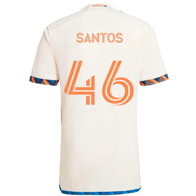 Danxen Kvinder Guilherme Santos #46 Mørkeblå Orange Udebane Spillertrøjer 2025/26 Trøje T-Shirt