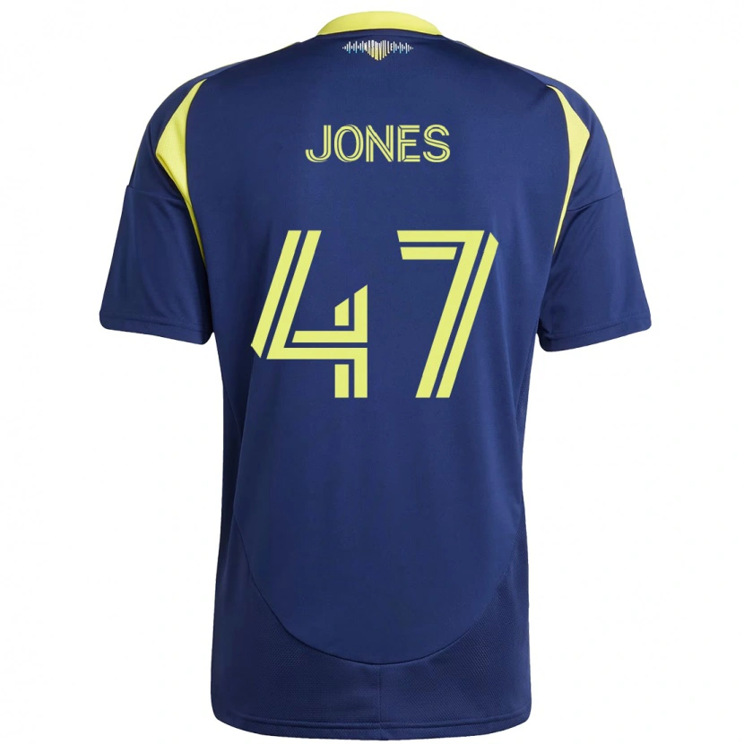 Danxen Kvinder Isaiah Jones #47 Gul Marineblå Udebane Spillertrøjer 2025/26 Trøje T-Shirt