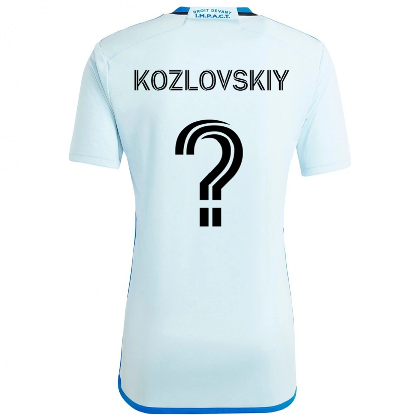 Danxen Kvinder Sergei Kozlovskiy #0 Mørkeblå Sort Udebane Spillertrøjer 2025/26 Trøje T-Shirt