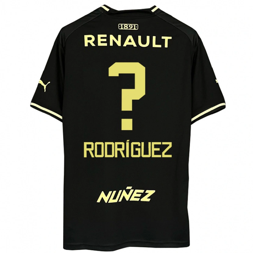 Danxen Kvinder Juan Rodríguez #0 Gul Sort Udebane Spillertrøjer 2025/26 Trøje T-Shirt
