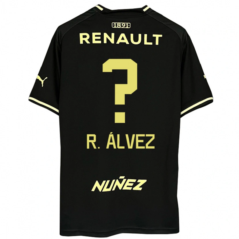 Danxen Kvinder Rodrigo Álvez #0 Gul Sort Udebane Spillertrøjer 2025/26 Trøje T-Shirt