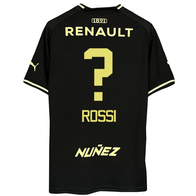 Danxen Kvinder Nicolás Rossi #0 Gul Sort Udebane Spillertrøjer 2025/26 Trøje T-Shirt