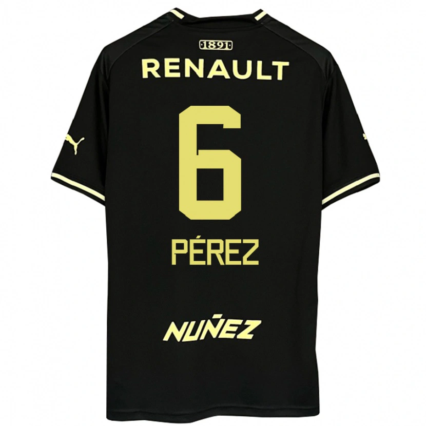 Danxen Kvinder Rodrigo Pérez #6 Gul Sort Udebane Spillertrøjer 2025/26 Trøje T-Shirt