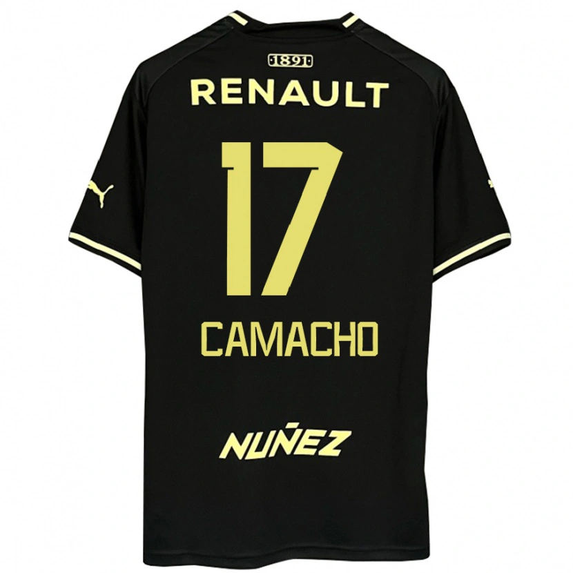 Danxen Kvinder Sebastián Camacho #17 Gul Sort Udebane Spillertrøjer 2025/26 Trøje T-Shirt