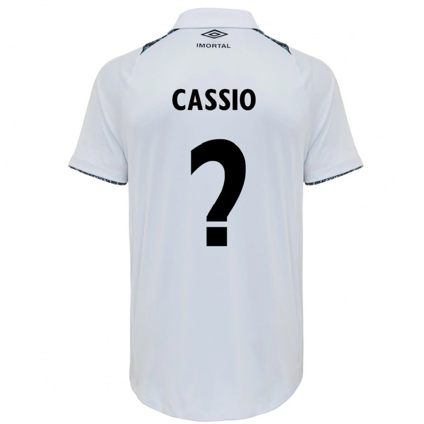 Danxen Kvinder Cássio Acosta #0 Blå Sort Hvid Udebane Spillertrøjer 2025/26 Trøje T-Shirt