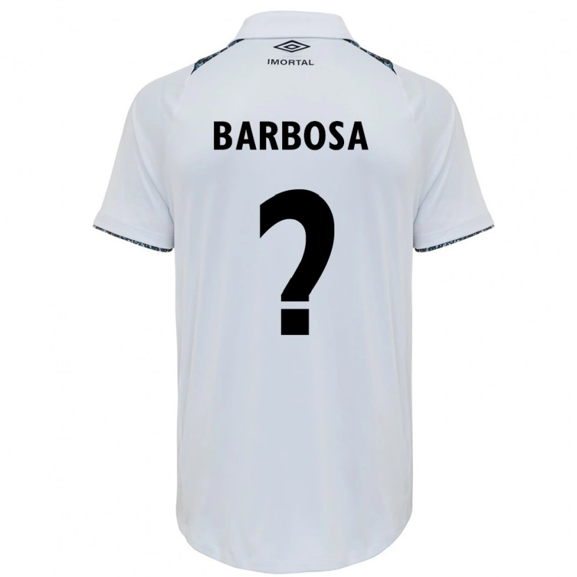 Danxen Kvinder Natã Barbosa #0 Blå Sort Hvid Udebane Spillertrøjer 2025/26 Trøje T-Shirt