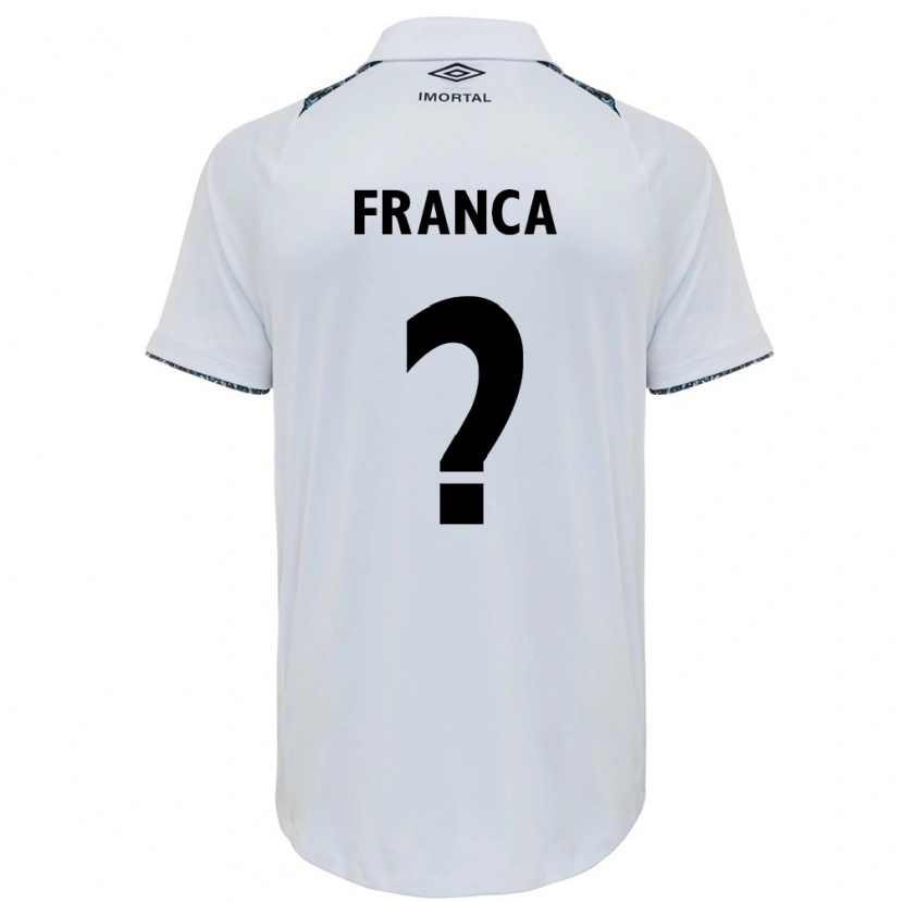 Danxen Kvinder Gui França #0 Blå Sort Hvid Udebane Spillertrøjer 2025/26 Trøje T-Shirt
