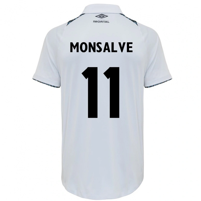 Danxen Kvinder Miguel Monsalve #11 Blå Sort Hvid Udebane Spillertrøjer 2025/26 Trøje T-Shirt
