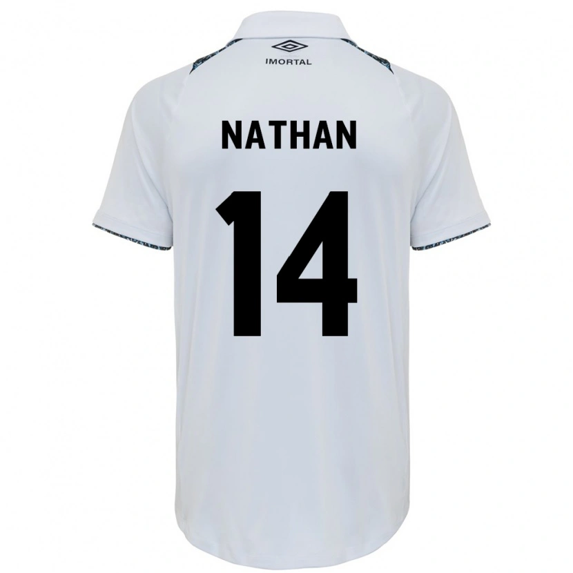 Danxen Kvinder Nathan #14 Blå Sort Hvid Udebane Spillertrøjer 2025/26 Trøje T-Shirt