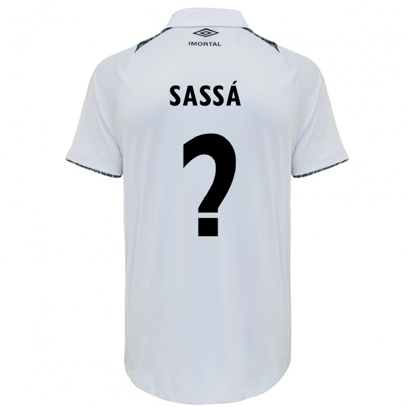 Danxen Kvinder Sassá #0 Blå Sort Hvid Udebane Spillertrøjer 2025/26 Trøje T-Shirt