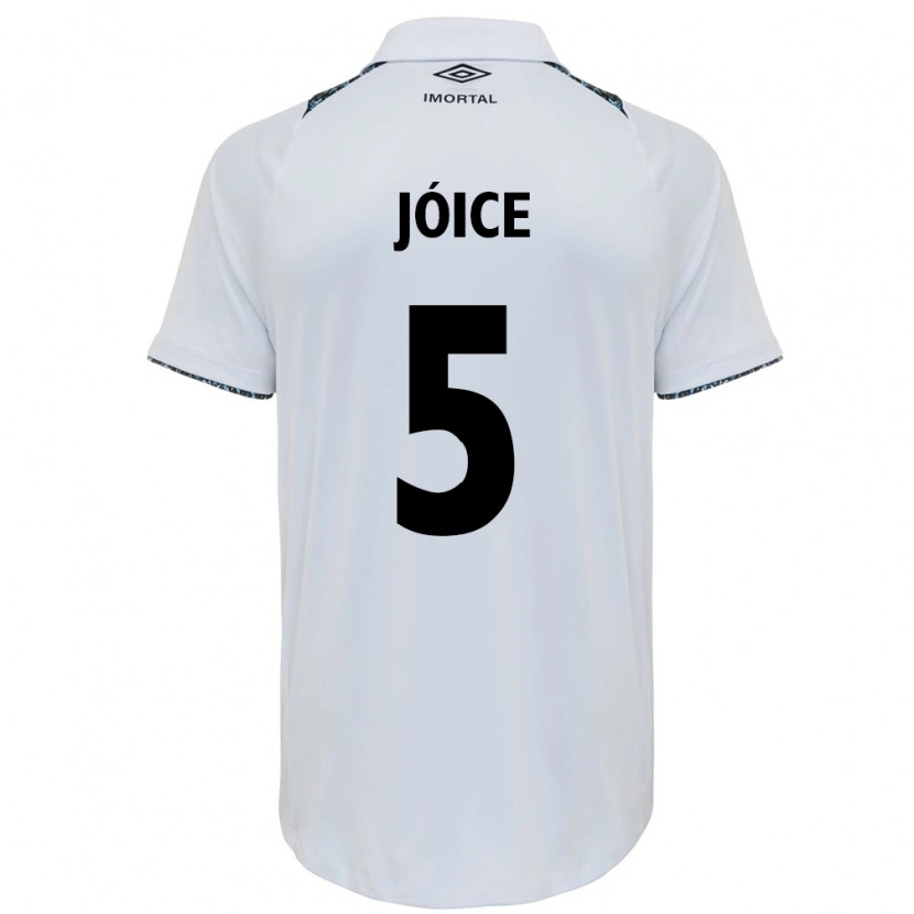 Danxen Kvinder Jóice #5 Blå Sort Hvid Udebane Spillertrøjer 2025/26 Trøje T-Shirt