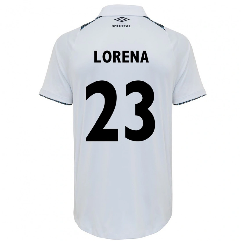 Danxen Kvinder Lorena #23 Blå Sort Hvid Udebane Spillertrøjer 2025/26 Trøje T-Shirt