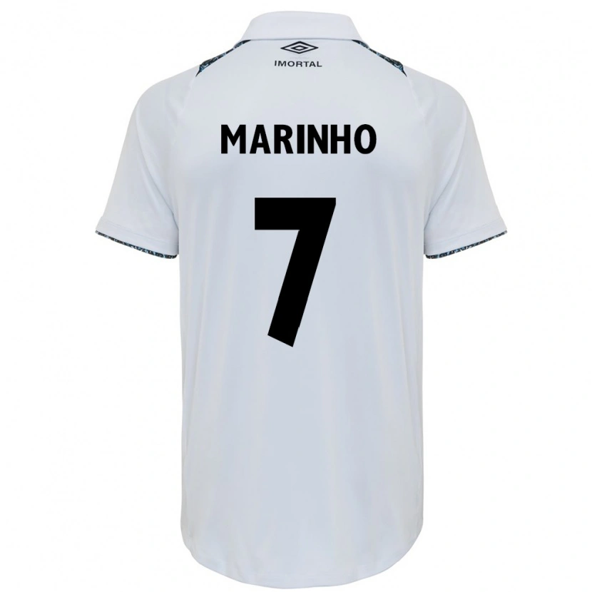 Danxen Kvinder Ananda Cristina Marinho #7 Blå Sort Hvid Udebane Spillertrøjer 2025/26 Trøje T-Shirt