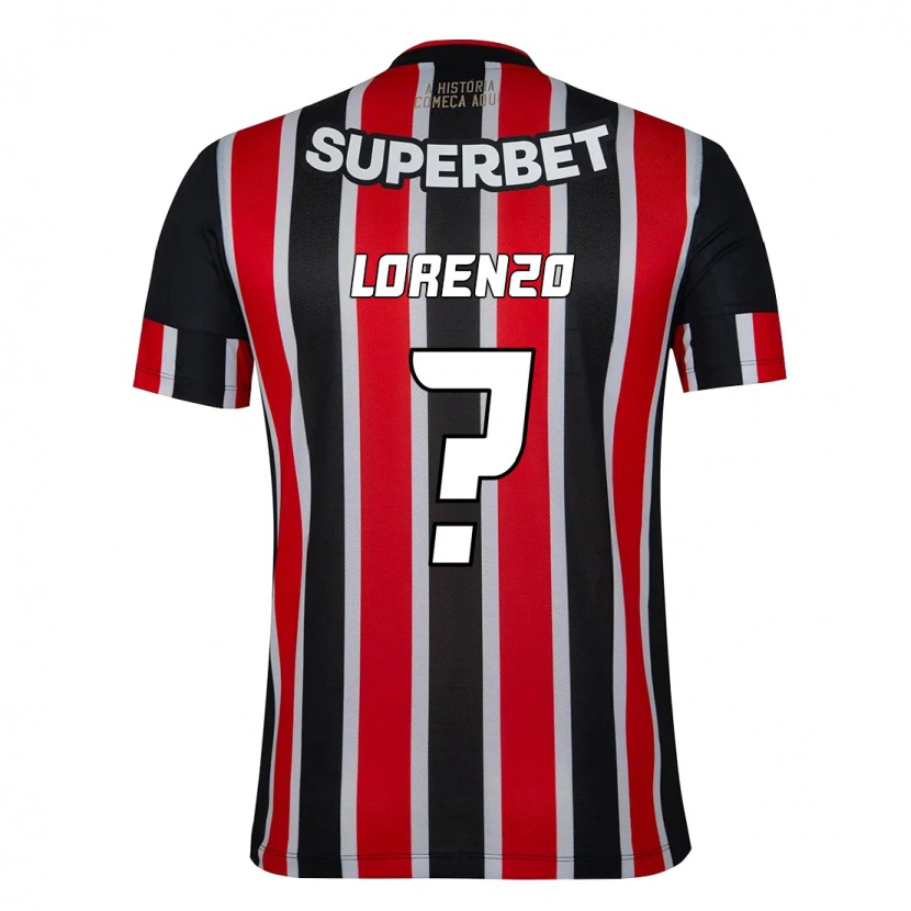 Danxen Kvinder Lorenzo #0 Rød Sort Hvid Udebane Spillertrøjer 2025/26 Trøje T-Shirt