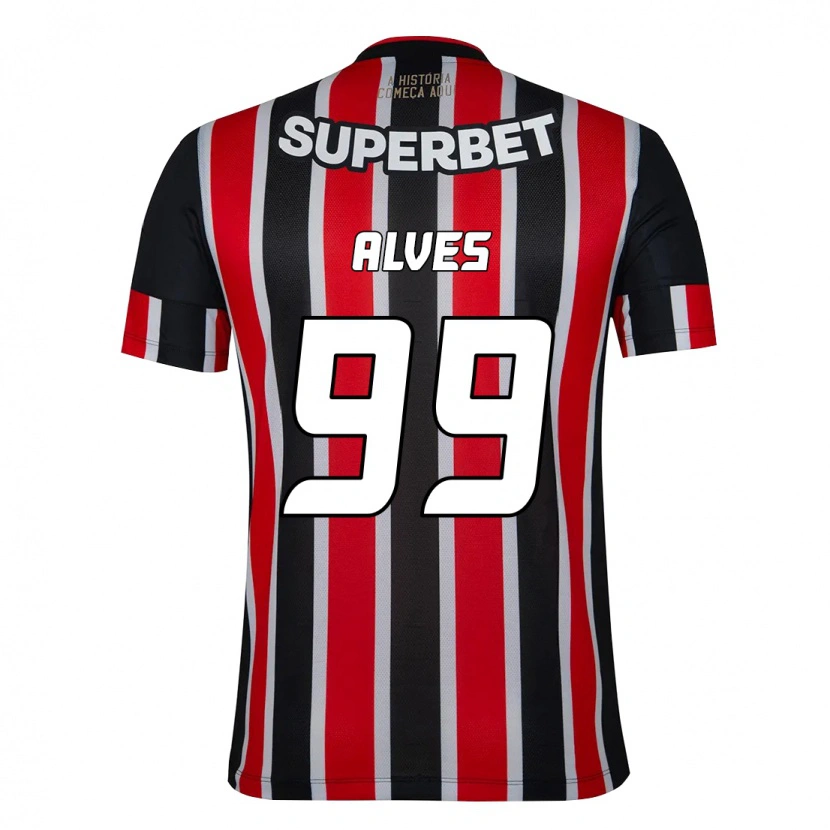 Danxen Kvinder Letícia Alves #99 Rød Sort Hvid Udebane Spillertrøjer 2025/26 Trøje T-Shirt