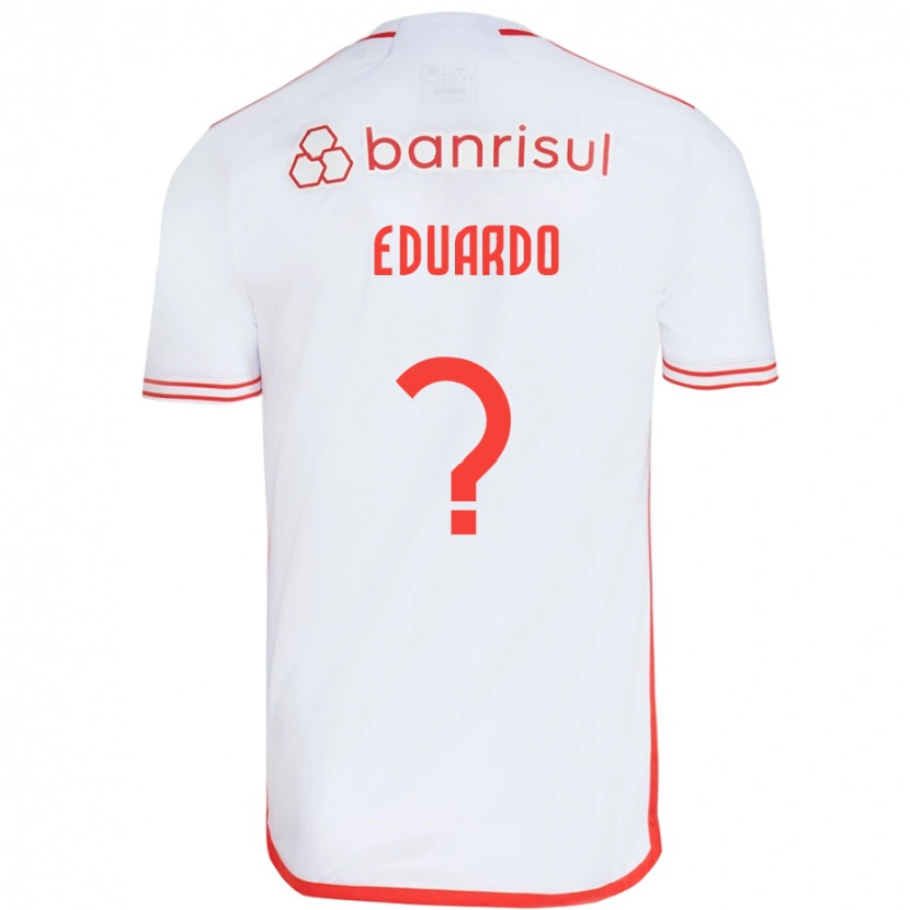 Danxen Kvinder Carlos Eduardo #0 Rød Hvid Udebane Spillertrøjer 2025/26 Trøje T-Shirt