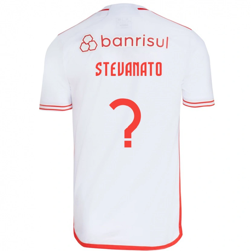 Danxen Kvinder Eduardo Stevanato #0 Rød Hvid Udebane Spillertrøjer 2025/26 Trøje T-Shirt