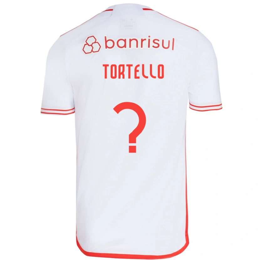 Danxen Kvinder Tortello #0 Rød Hvid Udebane Spillertrøjer 2025/26 Trøje T-Shirt