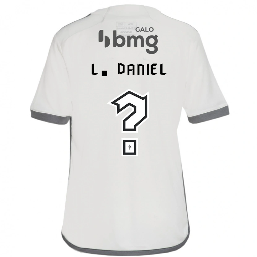 Danxen Kvinder Lucas Daniel #0 Hvid Sort Udebane Spillertrøjer 2025/26 Trøje T-Shirt