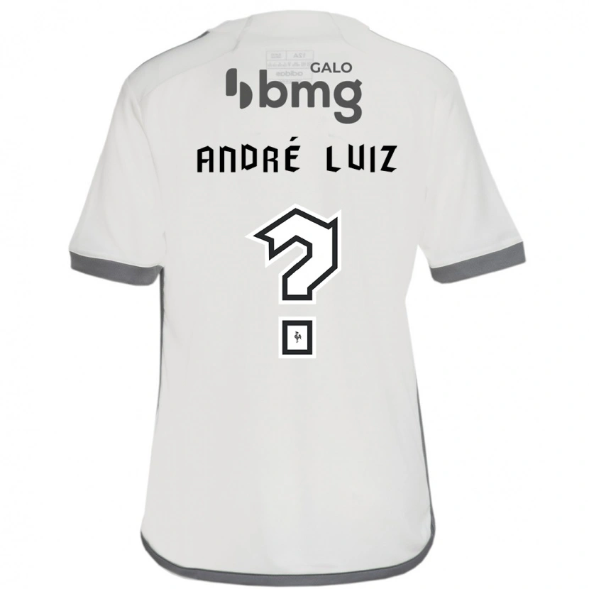 Danxen Kvinder André Luiz #0 Hvid Sort Udebane Spillertrøjer 2025/26 Trøje T-Shirt