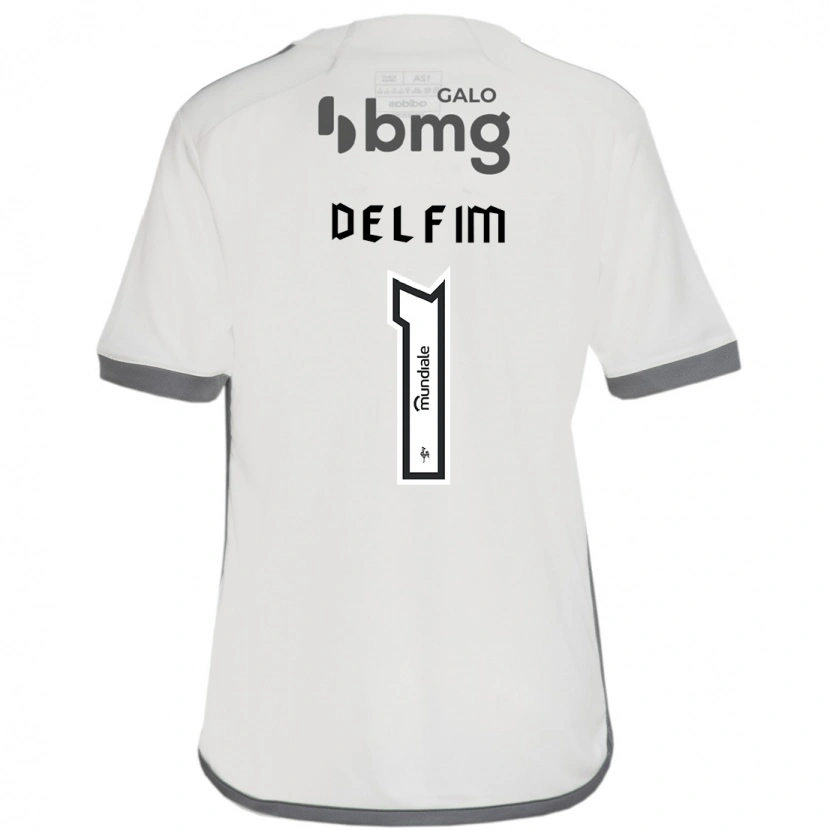 Danxen Kvinder Gabriel Delfim #1 Hvid Sort Udebane Spillertrøjer 2025/26 Trøje T-Shirt