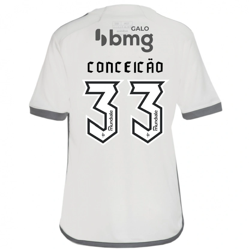 Danxen Kvinder Robert Conceição #33 Hvid Sort Udebane Spillertrøjer 2025/26 Trøje T-Shirt