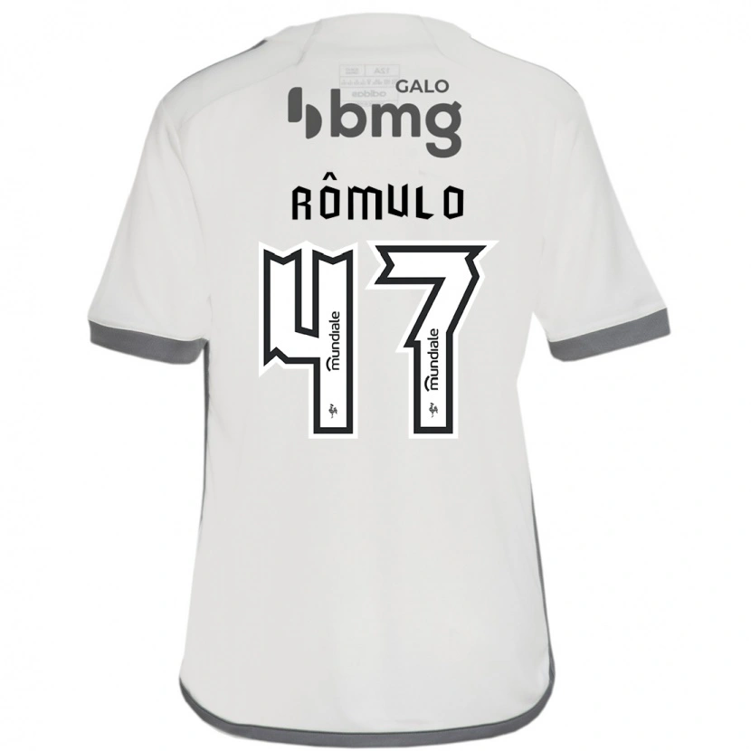 Danxen Kvinder Rômulo #47 Hvid Sort Udebane Spillertrøjer 2025/26 Trøje T-Shirt