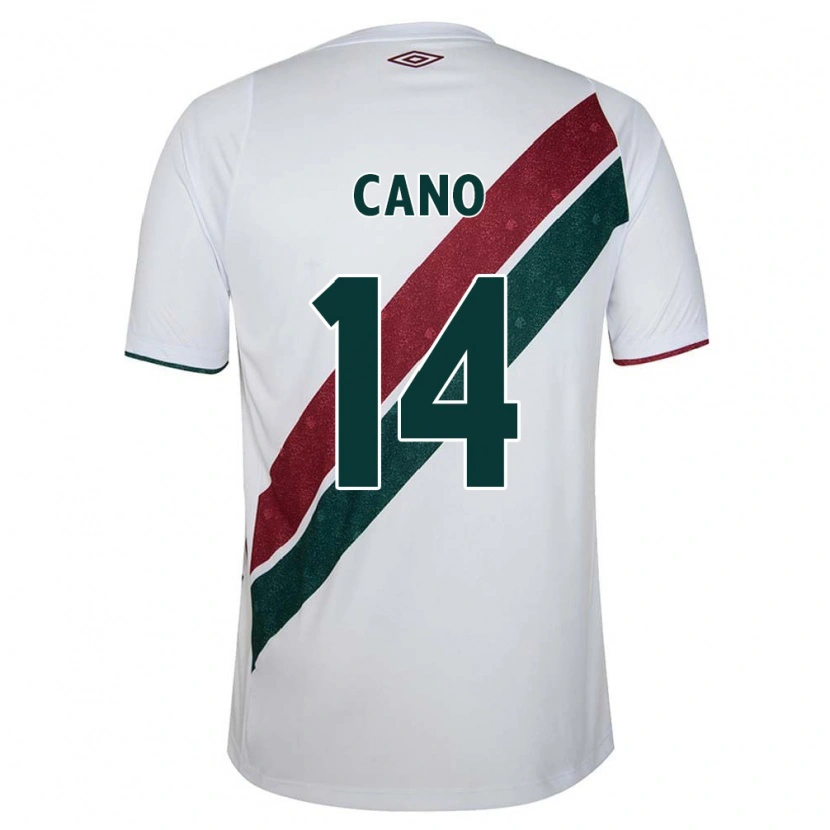 Danxen Kvinder Germán Cano #14 Grøn Maroon Hvid Udebane Spillertrøjer 2025/26 Trøje T-Shirt
