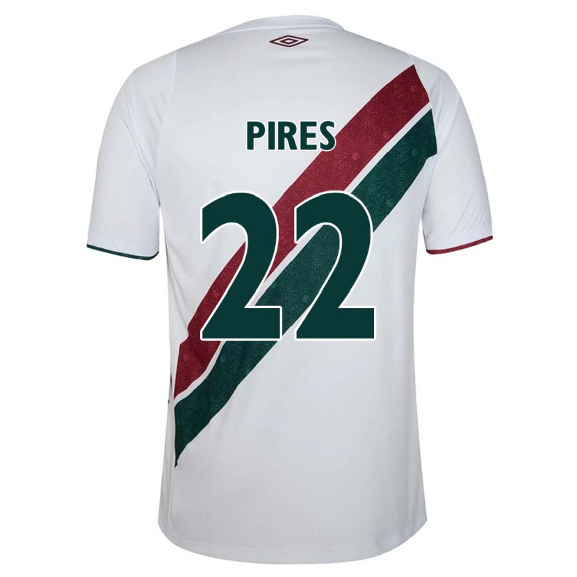 Danxen Kvinder Gabriel Pires #22 Grøn Maroon Hvid Udebane Spillertrøjer 2025/26 Trøje T-Shirt