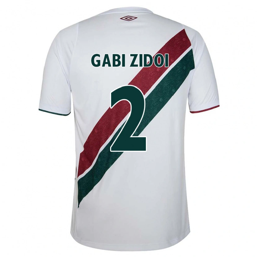 Danxen Kvinder Gabi Zidoi #2 Grøn Maroon Hvid Udebane Spillertrøjer 2025/26 Trøje T-Shirt