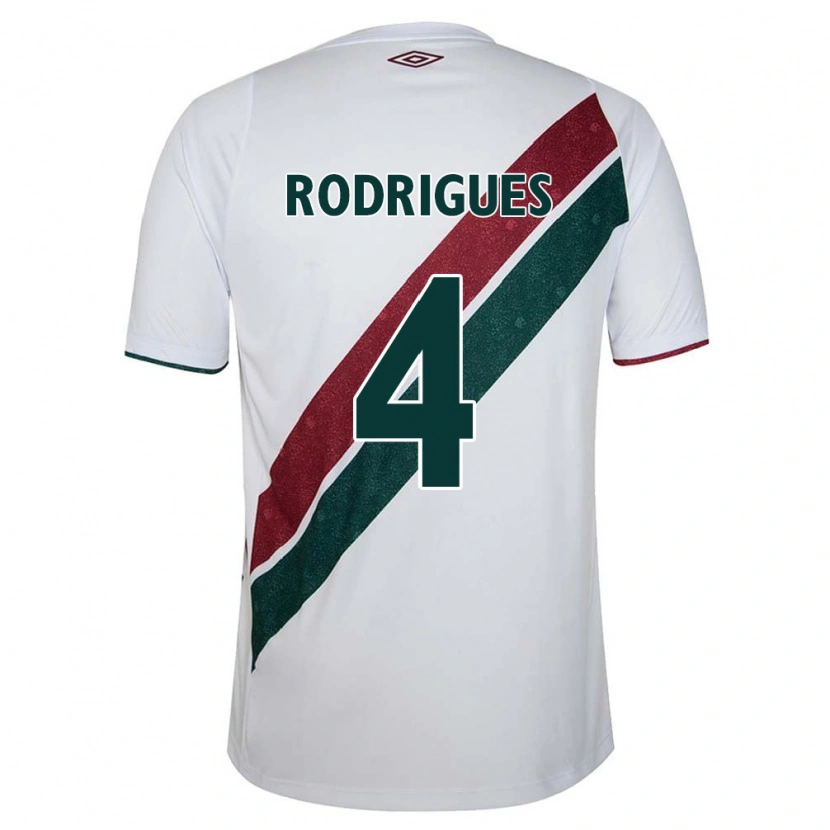 Danxen Kvinder Nath Rodrigues #4 Grøn Maroon Hvid Udebane Spillertrøjer 2025/26 Trøje T-Shirt
