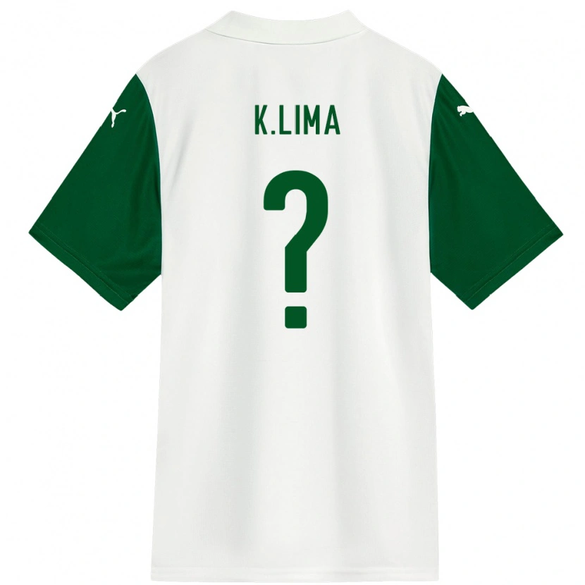 Danxen Kvinder Kauan Lima #0 Grøn Hvid Udebane Spillertrøjer 2025/26 Trøje T-Shirt